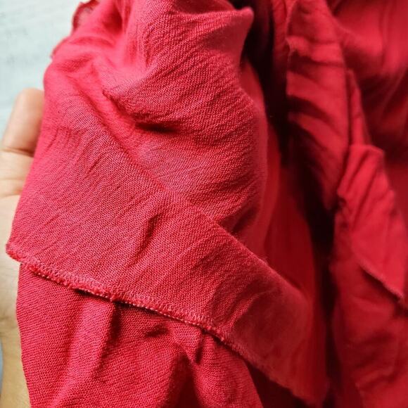 Free people Adella Maxi Bright Red Maxi Crochet Lace Dress Size Small - Picture 5 of 14